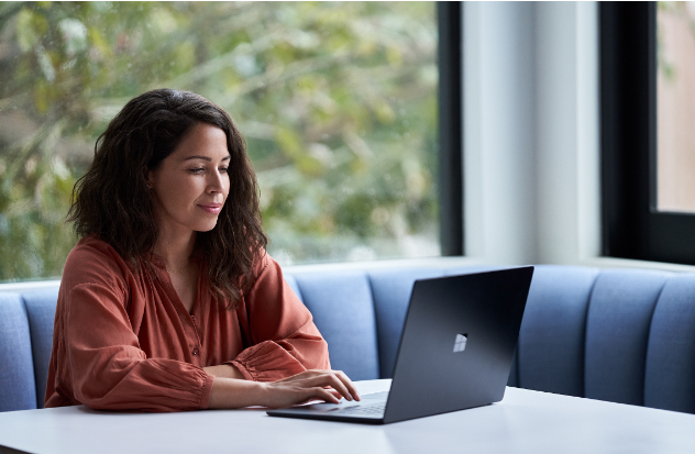 Woman with laptop